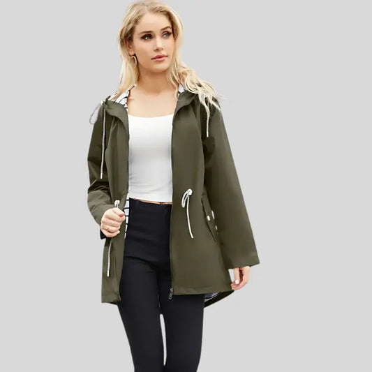 Parka kaki femme Boutique-parka