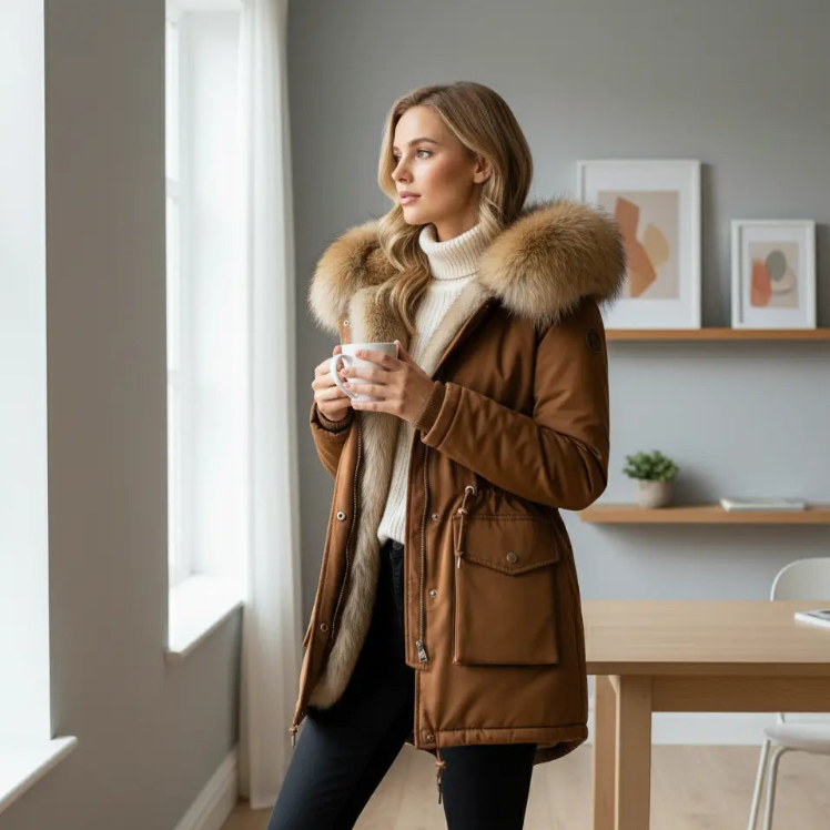 Parka femme imperméable avec capuche Boutique-parka