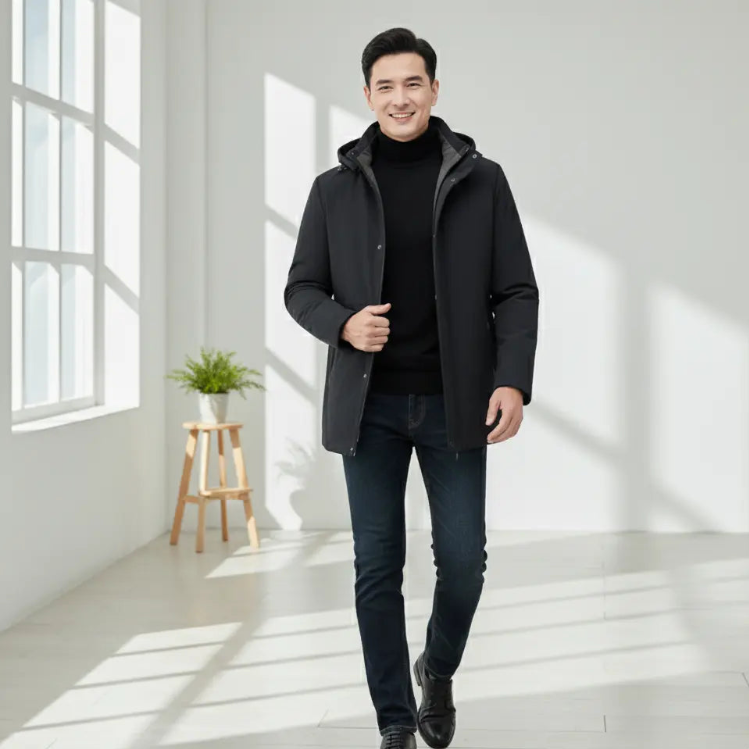 Parka homme bleu marine Boutique-parka